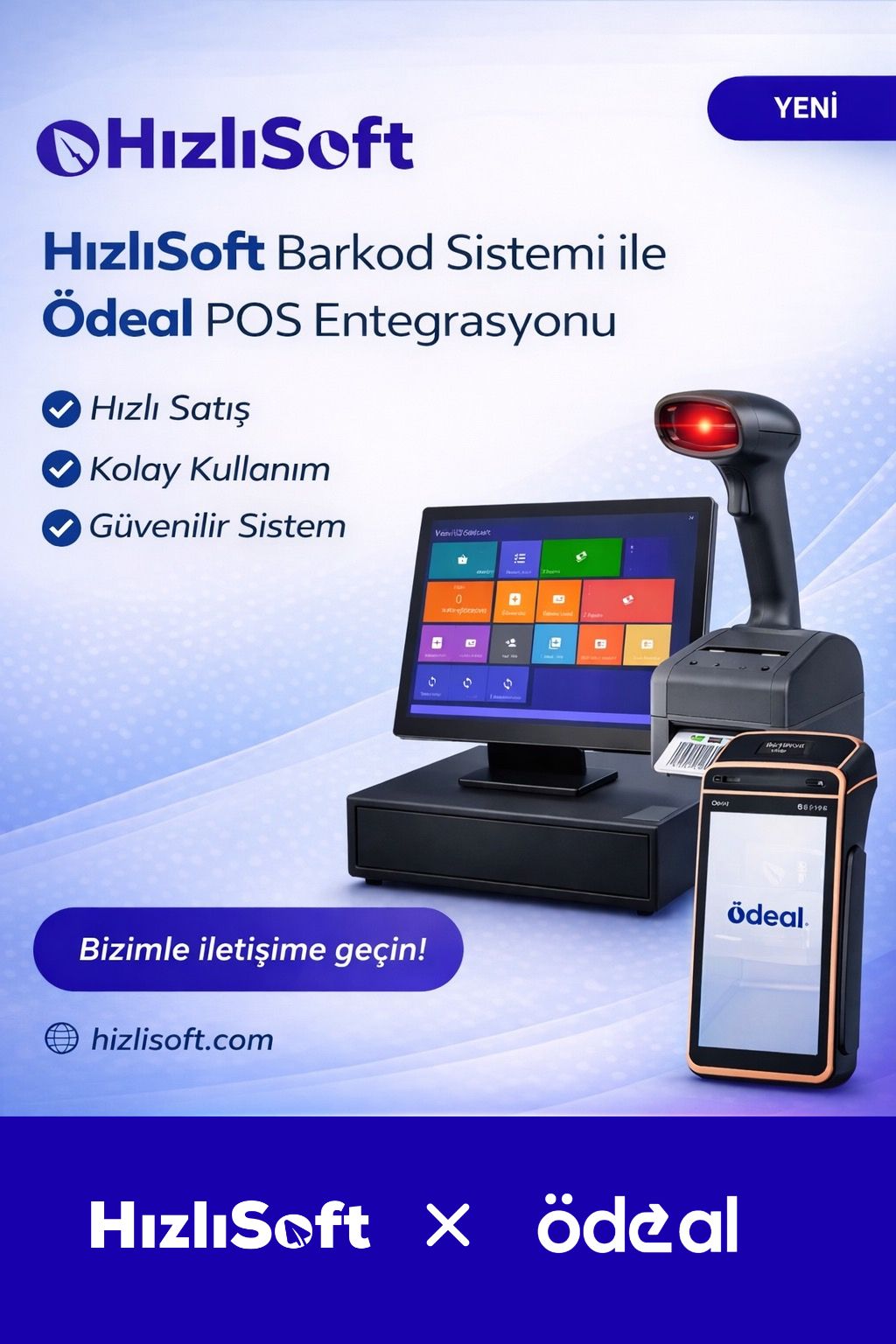 HızlıSoft Barkod & Ödeal POS